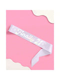 Finally 21 Purple Iridescent Foil Birthday Sash Party Decoration