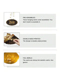 35th Birthday Black and Gold Hanging Swirl Ceiling Decorations