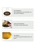 Happy 85th Birthday Hanging Foil Swirls with Cutouts Black & Gold Decor