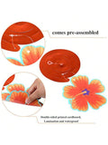 Hawaiian Luau Party Decorations 30 pcs Hanging Hibiscus Foil Swirls Ceiling