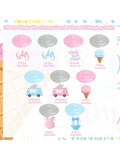 Ice Cream Gender Reveal Hanging Swirls 20pcs Pink & Blue Party Decor