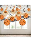 Basketball Party Decorations 40 pcs Hanging Swirls for Shower or Birthday