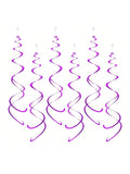 Party Swirl DecorationsHanging Swirl For Ceiling DecorationsPurplePack Of 30