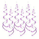 Party Swirl DecorationsHanging Swirl For Ceiling DecorationsPurplePack Of 30