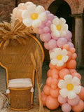 Sweet Co Daisy Balloon Garland Retro Boho Birthday Party Balloon Arch Kit 18 10 5 Inch