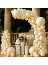 150-Piece Sand and White Balloons in Various Sizes for Garland and Arch Decor