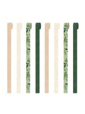 8 Rolls Olive Green Crepe Paper Streamers 82ft for Party DIY Decorations