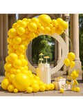 102pcs Pastel Yellow Balloon Arch Kit Light Yellow Garland For Shower Wedding
