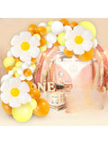 132pcs 30in Daisy Balloon Garland Flower Arch for Party Decorations