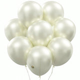 Mini Balloons: 144 White Pearlized Balloons For Showers & Birthday Parties