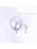 Winter Wonderland Balloon Arch Kit with Blue, Silver, and White Balloons