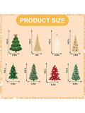 32-Piece Christmas Tree Hanging Swirls Red Green Gold Foil Spiral Decor