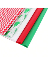 130 Sheet Christmas Tissue Paper Set 5 Festive Designs for Gifts and Crafts