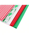 130 Sheet Christmas Tissue Paper Set 5 Festive Designs for Gifts and Crafts