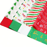 120-Sheet Christmas Tissue Paper 20x14 8 Festive Designs for Gifts and Crafts