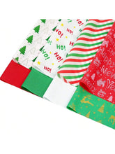 120-Sheet Christmas Tissue Paper 20x14 8 Festive Designs for Gifts and Crafts