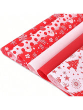 120-Sheet Christmas Tissue Paper Red White Snowflake for Gift Wrapping and Decor