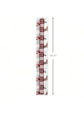 3 Reversible Rustic Christmas Wrapping Paper Rolls 120 Sq Ft Plaid and Woodland