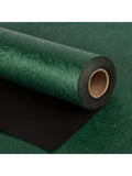 Green Wrapping Paper Roll 17x16.5ft Reversible Green Black for Gifts & Parties