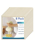 8pcs Reusable Cheesecloth 20x20in Cotton Strainers for Cooking, Baking & Cheese Making