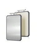 Double-Sided Stainless Steel & Wheat Straw Cutting Board 16x11in