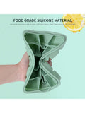 Set of 2 Silicone Ice Cube Trays 15 Cubes Each Stackable with Lid