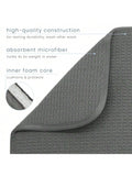 XL Microfiber Dish Drying Mat 18x24in Extra-Large Absorbent Counter Pad Charcoal