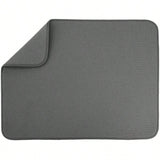 XL Microfiber Dish Drying Mat 18x24in Extra-Large Absorbent Counter Pad Charcoal