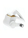 NSF-Certified White Rotary Cheese Grater with Hand Crank and Easy-Clean Drum