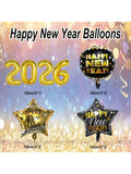16 Inch Gold 2026 Number Foil Balloon for New Year Party