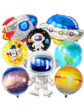 Large Astronaut Space Balloons 37in 8pcs Outer Space Party Decor