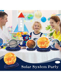 10PCS Space Solar System Honeycomb Centerpieces Planet Galaxy Party Decor