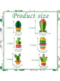 12PCS Cactus Party Decor Set with Honeycomb Centers & Garland for Fiesta