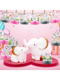 12-Pc Pink Elephant Honeycomb Centerpieces for Baby Showers Birthdays and Parties