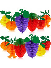 12-Pc Hawaiian Fruit Party Table Centerpieces Pineapple and Strawberry Decorations