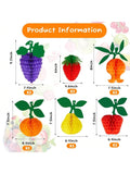 12-Pc Hawaiian Fruit Party Table Centerpieces Pineapple and Strawberry Decorations
