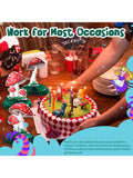 9pcs Mushroom Party Honeycomb Centerpieces Tabletop Decorations for Birthday Shower