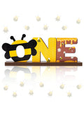 Bumble Bee Wooden Letter Sign Table Centerpiece Baby Shower 1st Birthday Decor