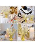 6pcs Metallic Gold Star Foil Spray Centerpiece Party Table Decor