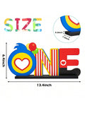 Plim Plim Wooden Letter Table Centerpiece Circus Clown First Birthday Decor
