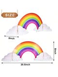 Rainbow Honeycomb Paper Centerpieces Unicorn Cloud Birthday Baby Shower 2PCS