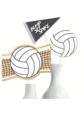 BumpSetSpike Volleyball Baby Shower or Birthday Table Centerpiece Sticks 15PCS