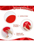 60 Pc 12 Inch Red and Gold Confetti Balloons for Birthday Wedding and Party Decor