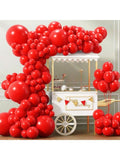 150 Red Latex Balloons in 18, 12, 10, 5 Inch for Party and Arch Decor