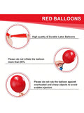 114 Pc Red Latex Balloon Garland Kit in Various Sizes for Birthday Wedding and Party