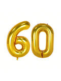 40 Inch Jumbo Gold Number 60 Foil Balloon Birthday Anniversary Party Decor