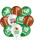 45-Piece Football Latex Balloons for Sports Party and Birthday Decor