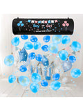 Gender Reveal Balloon Drop Bag with Balloons Confetti Backdrop for Party