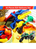 36pcs Dirt Bike Party Decorations Balloons & Checkered Flag for Motocross Birthday