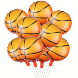 10PCS 18 Inch Basketball Foil Balloons Sports Birthday Party Decor